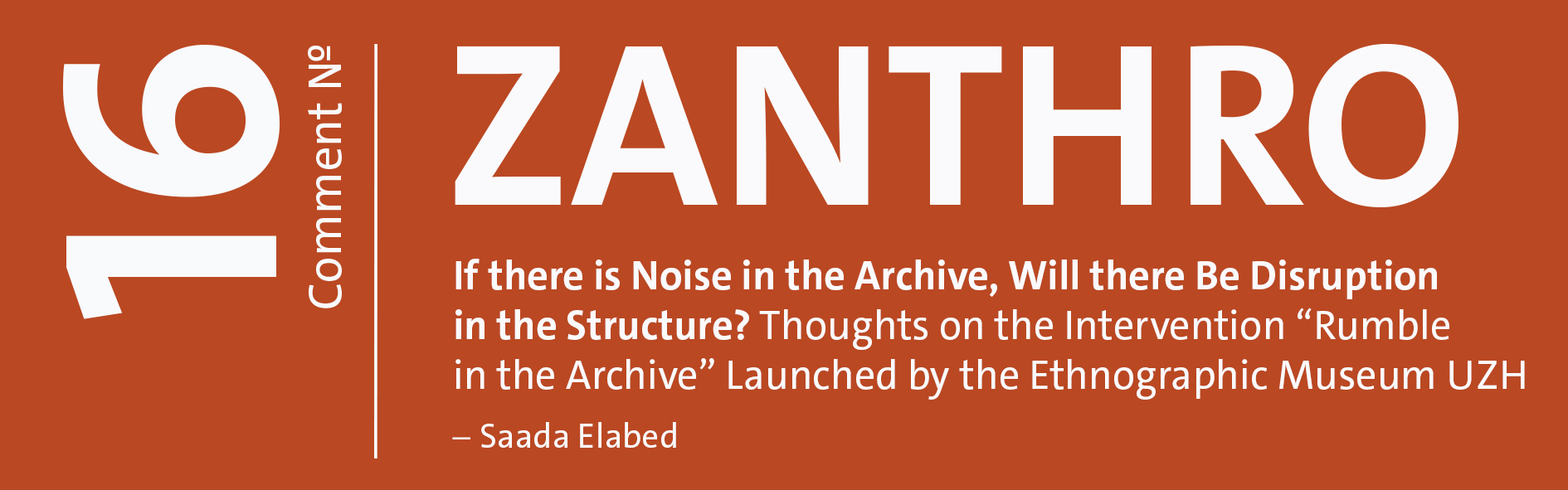 ZANTHRO Comment Nr. 15