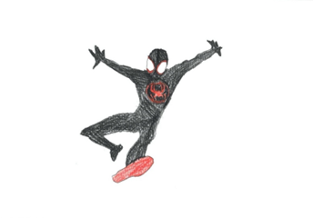 Abb 1: Spiderman entstanden im Rahmen der Forschung.