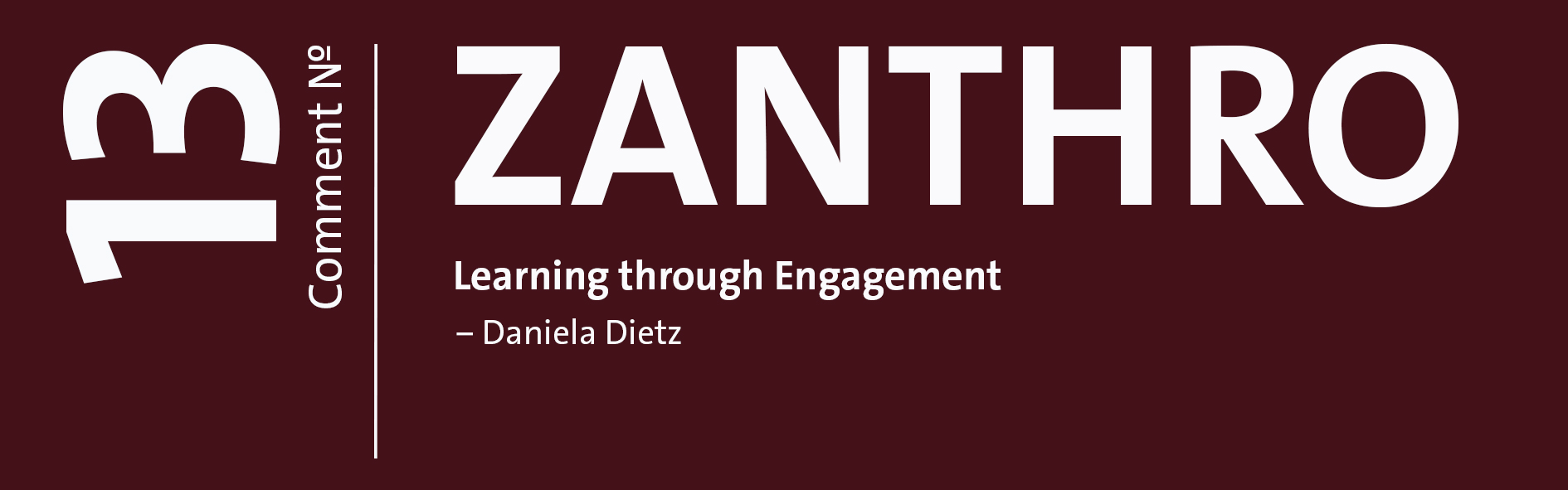 ZANTHRO Comments Nr. 13