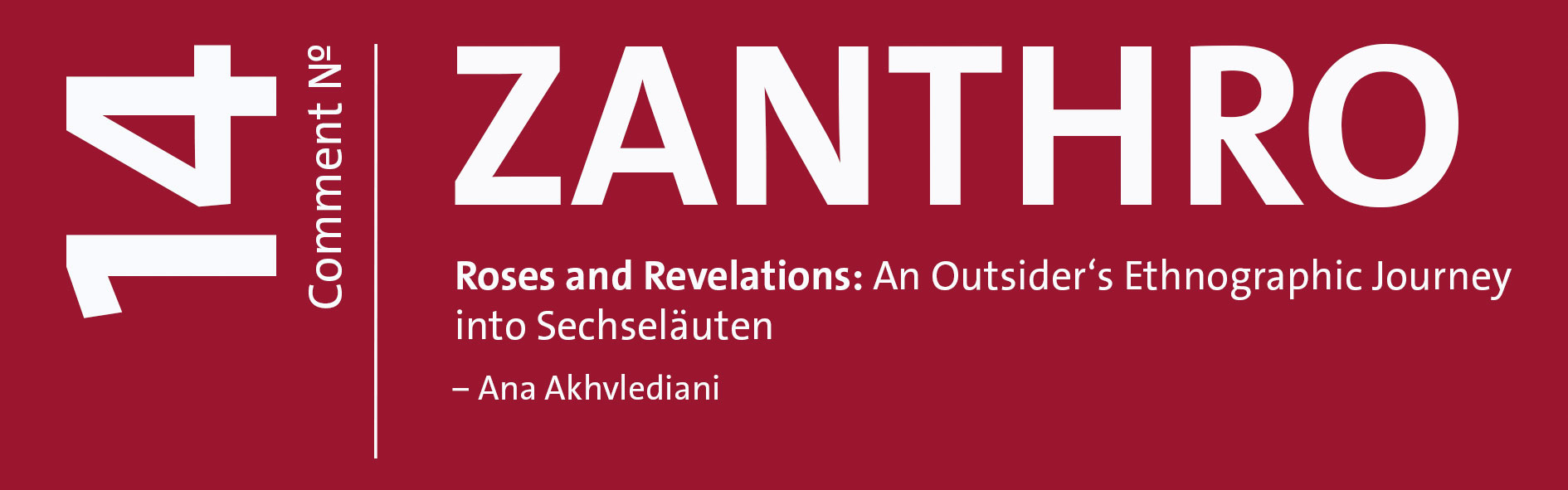 ZANTHRO Comment Nr. 14