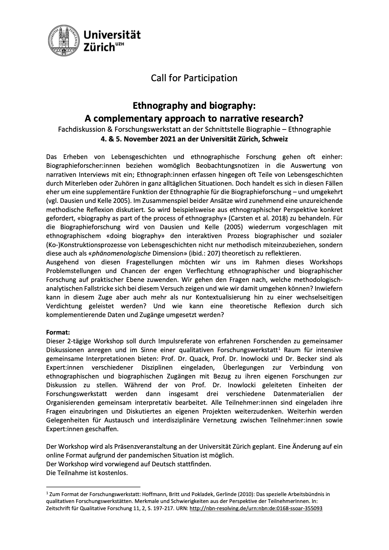 Workshop_Call_Biographie - Ethnographie