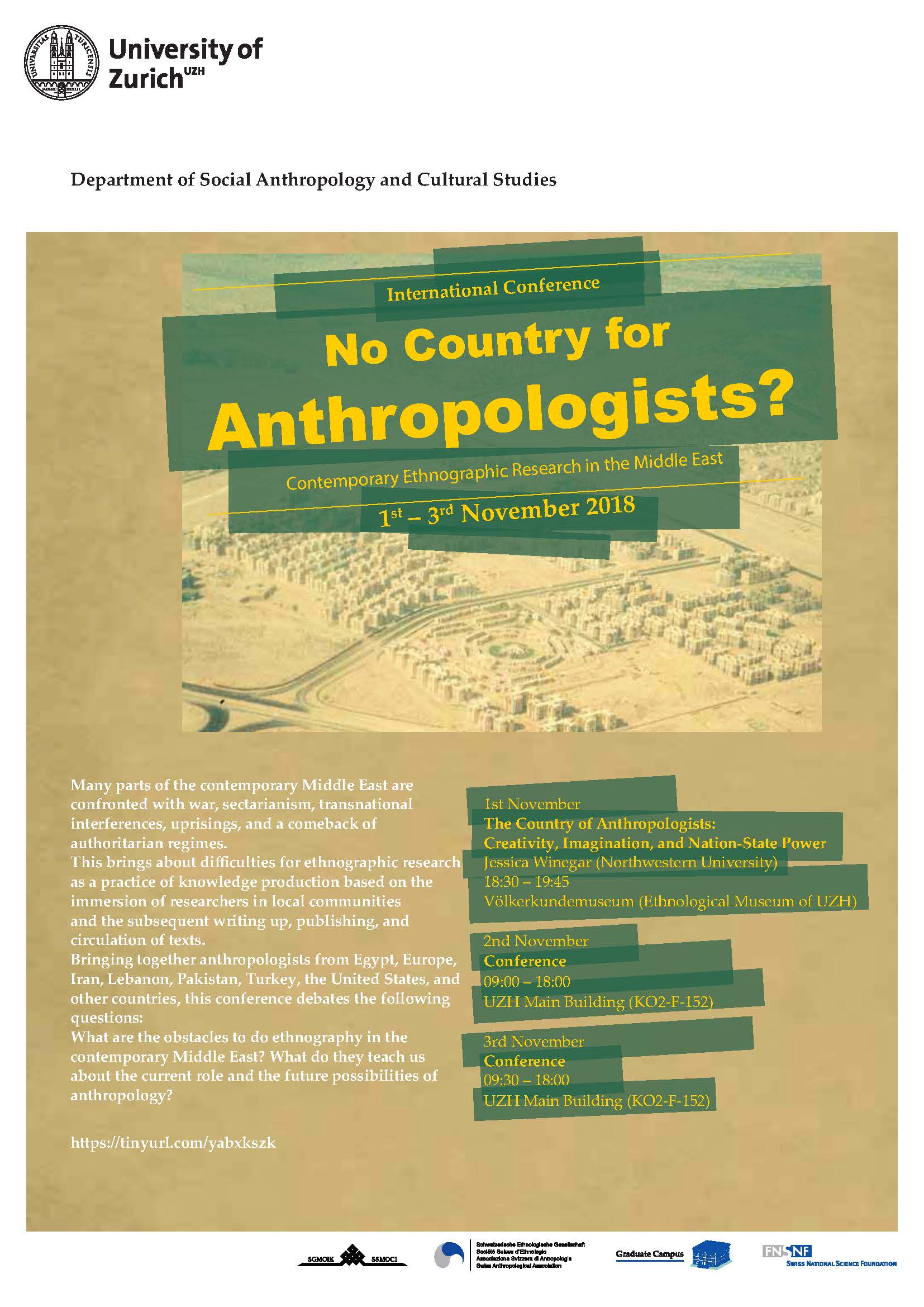 Plakat No Country for Anthropologists