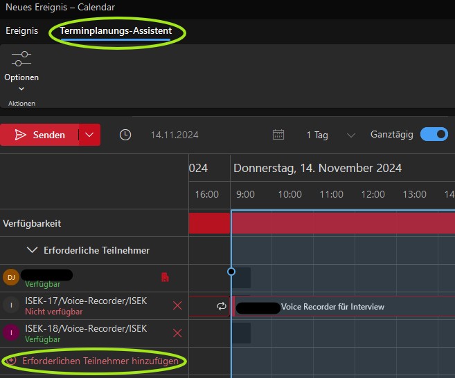 Terminplanungs-Assistent