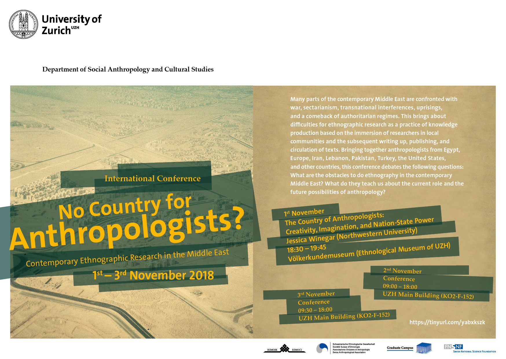 Flyer No Country for Anthropologists